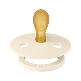 Bibs Simetrik Kauçuk Ivory 0-6 Ay Bej Emzik