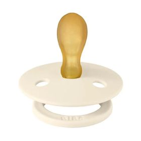 Bibs Simetrik Kauçuk Ivory 6-18 Ay Bej Emzik