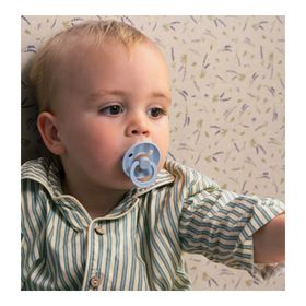 Bibs Studio Colour Block Dusty Blue 6-18 Ay Kauçuk Emzik