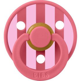 Bibs Studio Colour Block Pembe Mercan 0-6 Ay Kauçuk Emzik