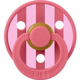 Bibs Studio Colour Block Pembe Mercan 0-6 Ay Kauçuk Emzik