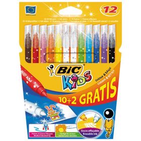 Bic 10+2 Renk Gratıs Silinebilir Keçeli Kalem