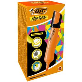 Bic 10'lu Kutu Turuncu Marking Flat Highlighter Fosforlu Kalem