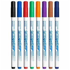 Bic 119900 Velleda Çocuk 1721 8'li Karışık Beyaz Tahta Kalemi
