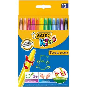 Bic 12 Renk Çevirmeli Mum Boya