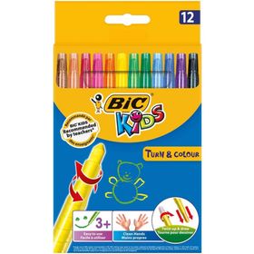 Bic 12 Renk Çevirmeli Mum Boya
