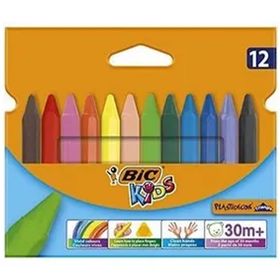 Bic 12 Renk Elleri Kirletmeyen Üçgen Pastel Boya