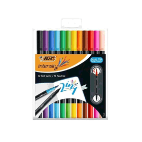 Bic 12'li İntensity Çift Taraflı Keçeli Kalem
