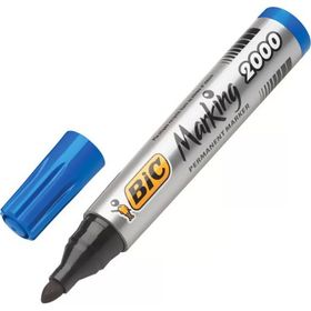 Bic 2000 Permanent Yuvarlak Uç Mavi Markör Koli Kalemi