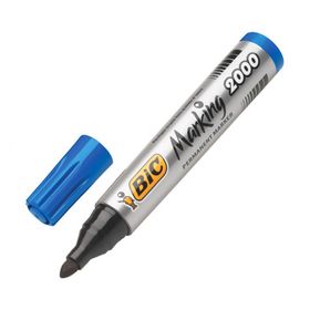 Bic 2000 Permanent Yuvarlak Uç Mavi Markör Koli Kalemi