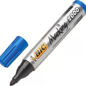 Bic 2000 Permanent Yuvarlak Uç Mavi Markör Koli Kalemi