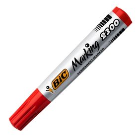 Bic 2300 Kesik Uç Kırmızı Permanent Markör