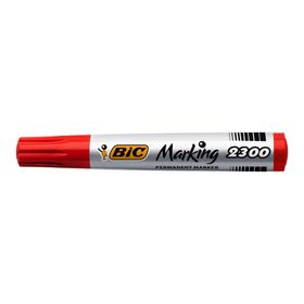 Bic 2300 Kesik Uç Kırmızı Permanent Markör
