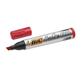 Bic 2300 Kesik Uç Kırmızı Permanent Markör