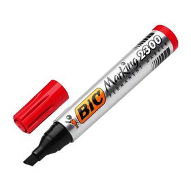 Bic 2300 Kesik Uç Kırmızı Permanent Markör