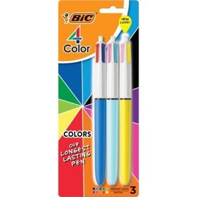 Bic 4 Colours 3'lü Tükenmez Kalem Seti