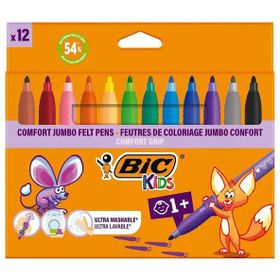 Bic 517250 Comfort Jumbo 12 Renk Keçeli Kalem