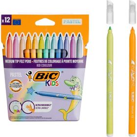 Bic 520084 Kid Couleur Pastel 12 Renk Keçeli Kalem