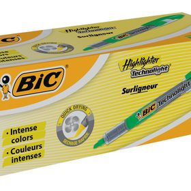 Bic 802306 Yeşil 12'li Kutu Technolıght Likit Fosforlu Kalem