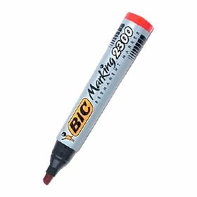 Bic 8209243 2300 Kesik Uçlu Kırmızı Markör Kalem