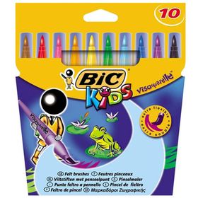 Bic 8289641 Visequerella Fırça Uç 10 Renk Keçeli Kalem