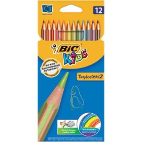 Bic 83256611 Tropıcolors 12 Renk Kuru Boya Kalemi