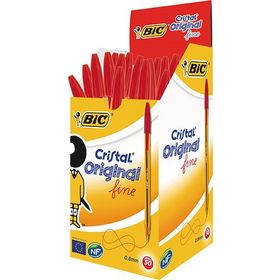 Bic 872720 Cristal Fine Kırmızı 50'li Tükenmez Kalem