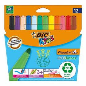 Bic 8922233 Visa Jumbo Yıkanabilir 12'li Keçeli Kalem