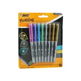 Bic 8'li Marking Color Blirter Metalik Renkli Markör Kalem