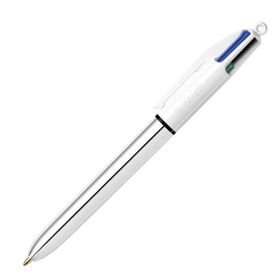 Bic 919380 4 Colours Shıne Gümüş Gövde Tükenmez Kalem