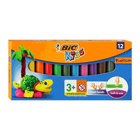 Bic 947713 12 Renk Plasticine Oyun Hamuru