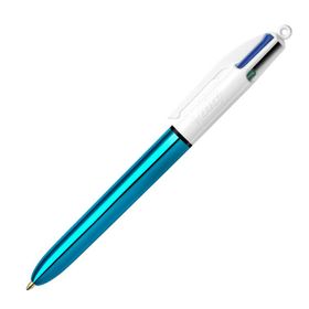 Bic 949896 4 Colours Shıne Mavi Gövde Tükenmez Kalem