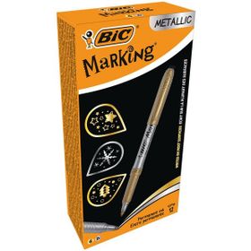 Bic 950466 Altın Gümüş 12'li Marking Kalem