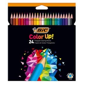Bic 950528 Color Up Üçgen 24'lü Kutu Kuru Boya Kalemi