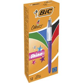 Bic 964773 Metalik Kırmızı 4 Colours Tükenmez Kalem