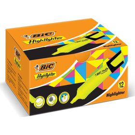 Bic 968583 Markıng Flat Hıghlıghter 12'li Sarı Fosforlu Kalem