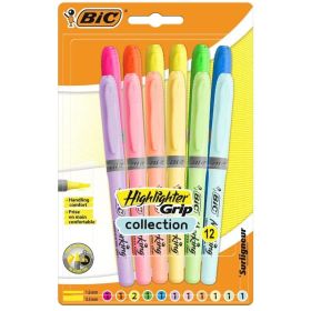 Bic 992562 Highlighter Grip Collection 12 Renk Fosforlu Kalem