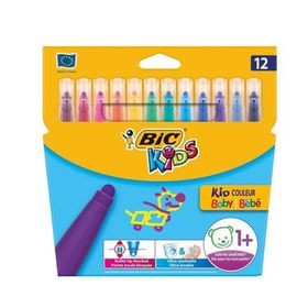 Bic Baby Güvenlikli Uç 12'li Keçeli Boya Kalemi