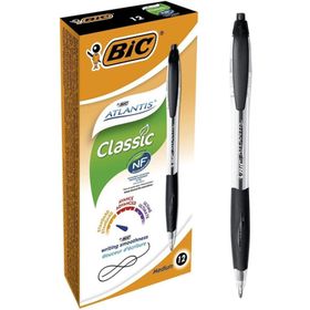 Bic Basmalı Atlantis Siyah Tükenmez Kalem