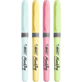 Bic Brite 4'lü Liner Grip Pastel Renkler Fosforlu Kalem