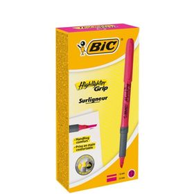 Bic Brite Liner Grip 12'li Kutu Pembe Fosforlu Kalem