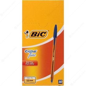 Bic Cristal Fine Mavi 50'li Tükenmez Kalem