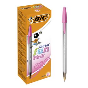Bic Cristal Fun Pembe Tükenmez Kalem