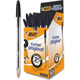 Bic Cristal Medium 1.0 mm 50 Adet Siyah Tükenmez Kalem