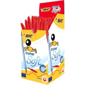 Bic Cristal Soft 50'li Kutu Kırmızı Tükenmez Kalem