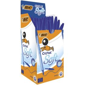 Bic Cristal Soft 50'li Kutu Mavi Tükenmez Kalem