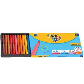 Bic Eco 24 Renk Vısa Yıkanabilir Jumbo Keçeli Boya Kalemi