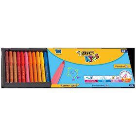 Bic Eco 24 Renk Vısa Yıkanabilir Jumbo Keçeli Boya Kalemi