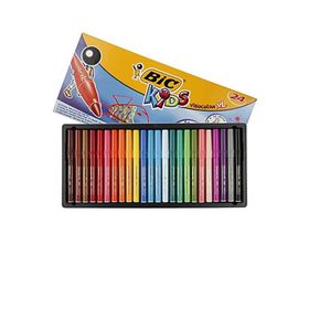 Bic Eco 24 Renk Vısa Yıkanabilir Jumbo Keçeli Boya Kalemi