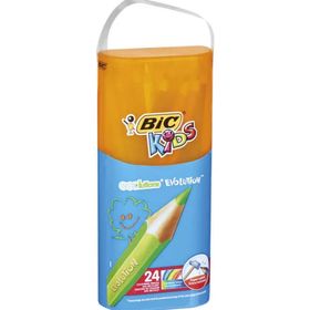 Bic Eco Lutions Evolution Tam Boy 24 Renk Kuru Kalem Boya Kalemi